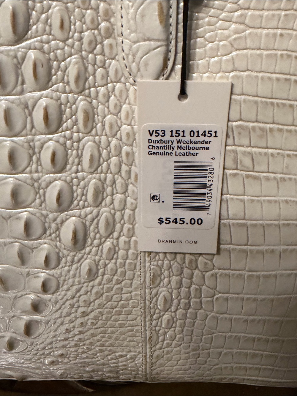 Brahmin Weekender Croc-embossed tote - Picture 11 of 13